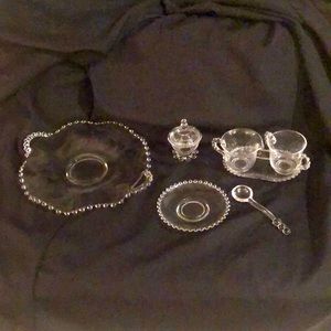 Assorted Imperial Glass Candlewick pieces